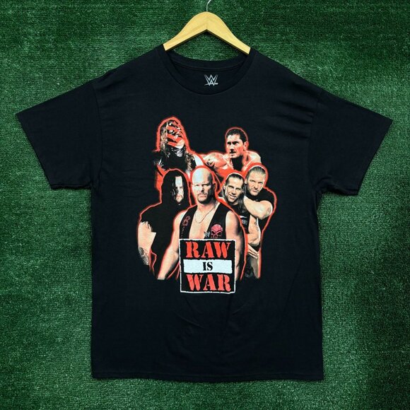 WWE Raw is War Wrestling Promo T-Shirt Size Large - Picture 1 of 4